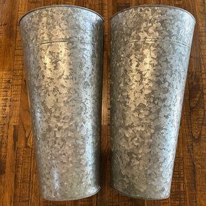 Galvanized Metal Magnolia Home Wall Planter